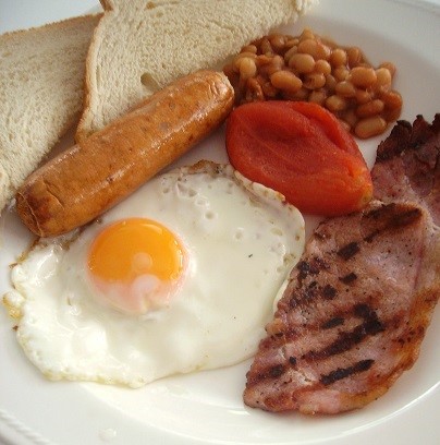Cooked breakfast at business networking event sussex